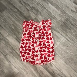 ☀️3 for $20 💕 Carter’s Hearts Romper-6 mo